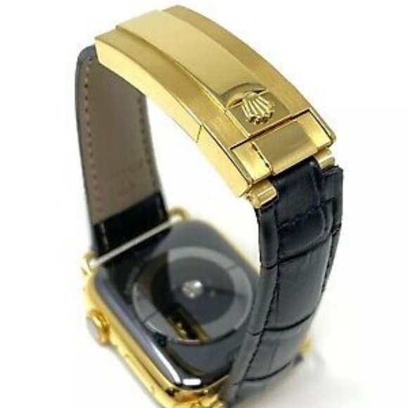 24k Gold 44MM Apple WristWatch Series 5 Rolex